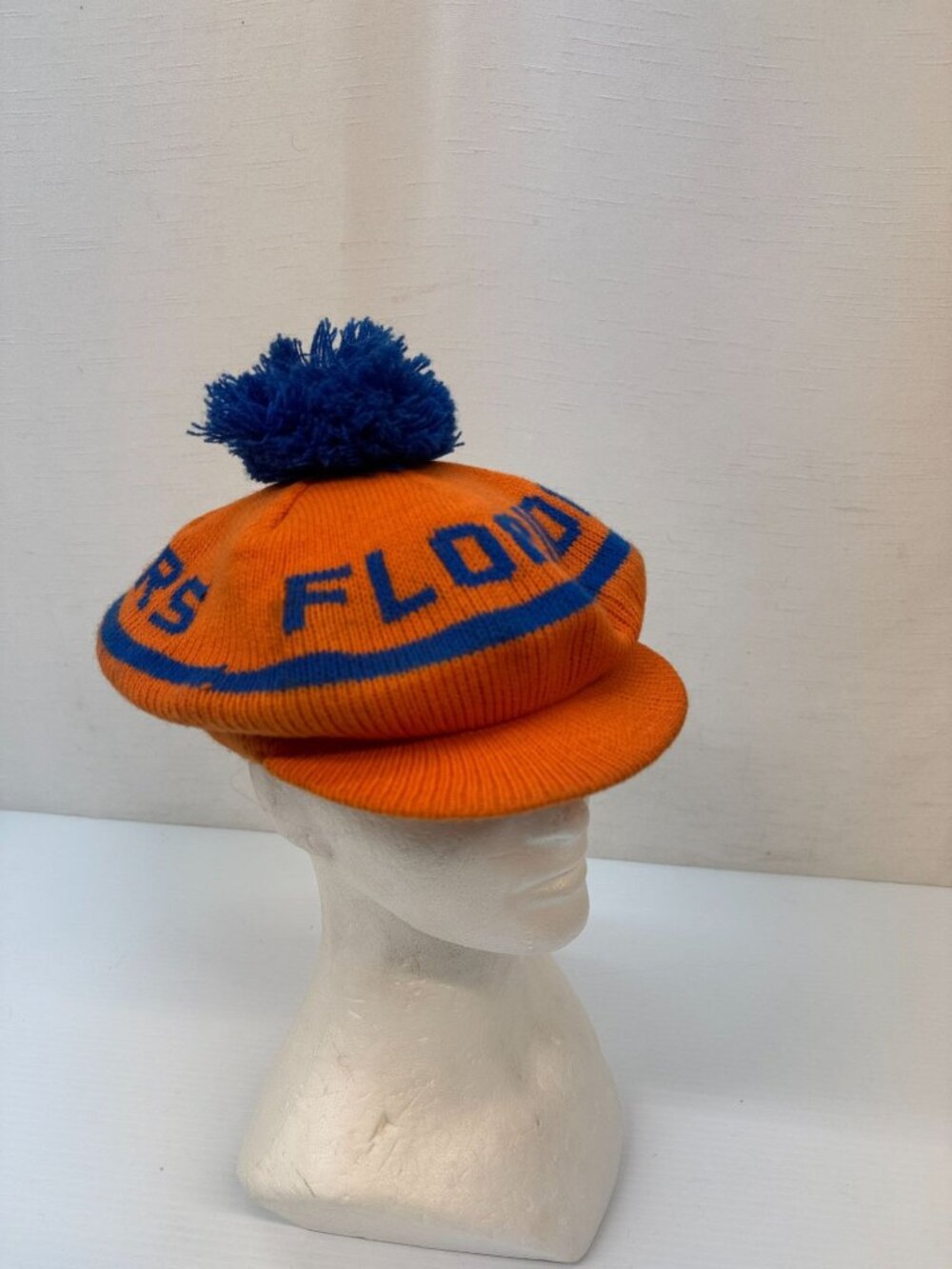 Newsboy Florida Gators Pom pom Knit cap VTG.